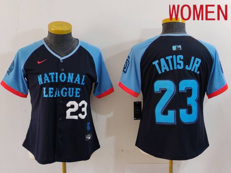 Women San Diego Padres #23 Tatis jr Blue All star 2024 Nike MLB Jersey style 2